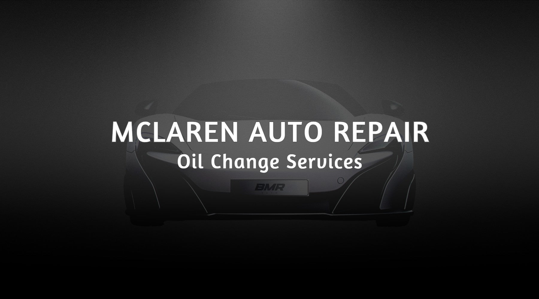 McLaren Oil Change Services near Miami, FL